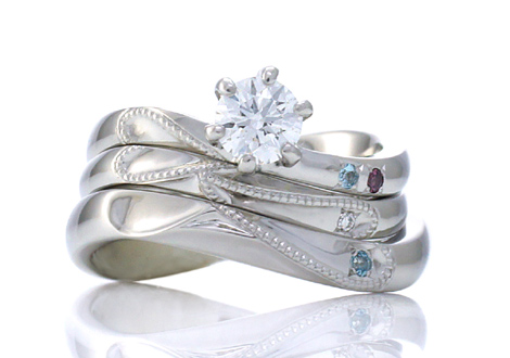 アトリエ春のオーダーメイド結婚指輪と婚約指輪