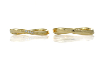 18金イエローゴールド結婚指輪