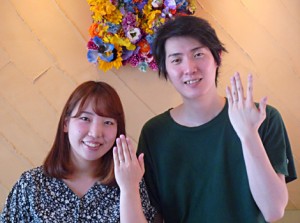 アトリエ春で結婚指輪をオーダーされたご夫婦