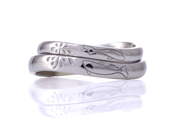アトリエ春のプラチナ製オーダーメイド結婚指輪