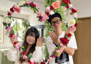 アトリエ春で結婚指輪をご購入いただいカップル