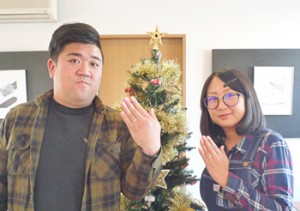 婚約指輪との重ねづけもバッチリのオーダーメイド結婚指輪です♪