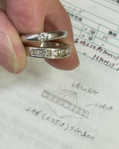 結婚22周年記念の指輪