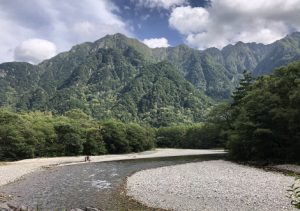 大正池側