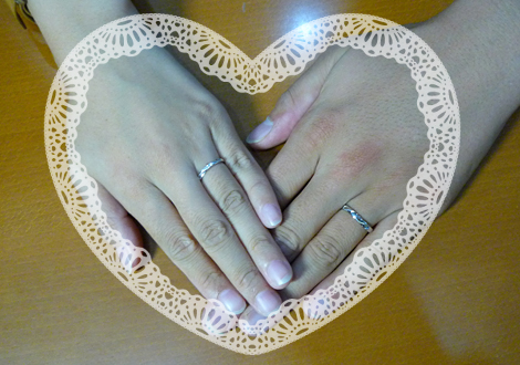 自分たちで作られた結婚指輪
