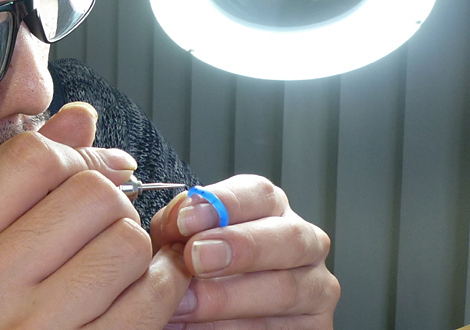 滋賀県栗東市よりお越しのS様S様　自分たちで結婚指輪の原型を制作されました☆