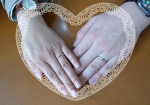 結婚指輪の原型を制作されました