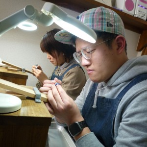 結婚指輪の原型を制作されました