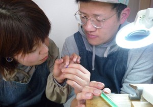 結婚指輪の原型を制作されました