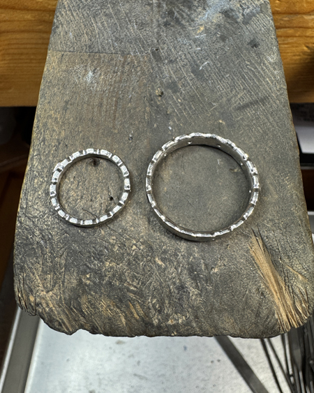 大きなサイズ オーダーメイドマリッジリング