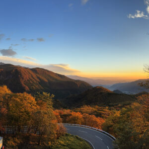 日光の紅葉　半月山展望台