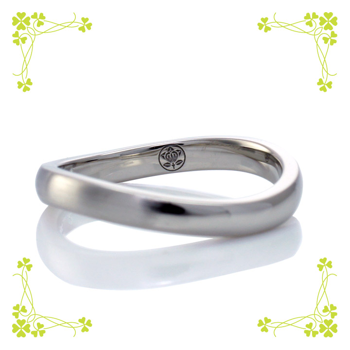緩やかなカーブの曲線が美しい結婚指輪(s1197)