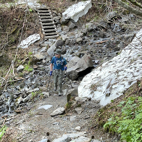 蝶ヶ岳(標高2677m)登山