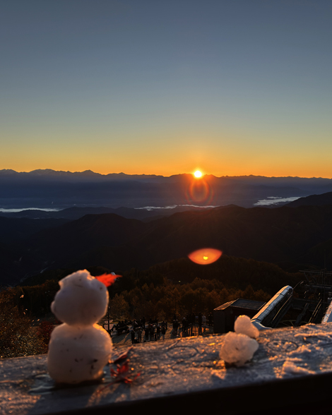 奇跡的にご来光リングが撮影できびっくりです🌄