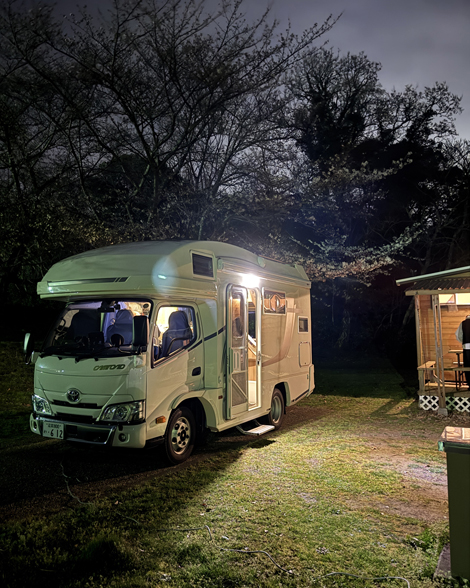 キャンピングカー　春休みの思い出づくり