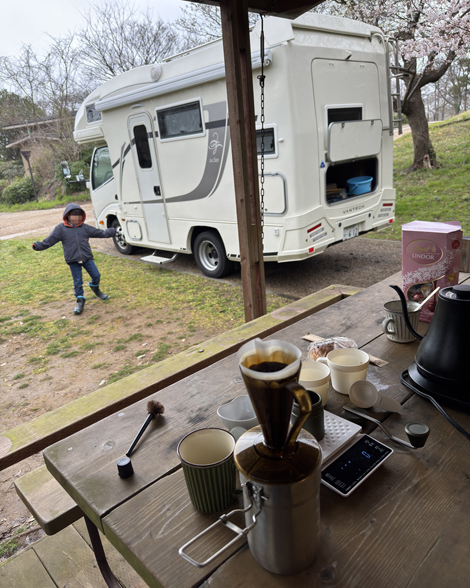 キャンピングカー　春休みの思い出づくり