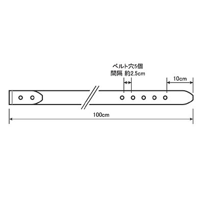 クロコダイル型押牛革ベルト（メタルブラック）