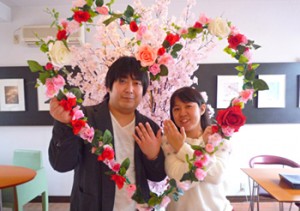 オーダーメイドの結婚指輪をご注文いただいたカップル