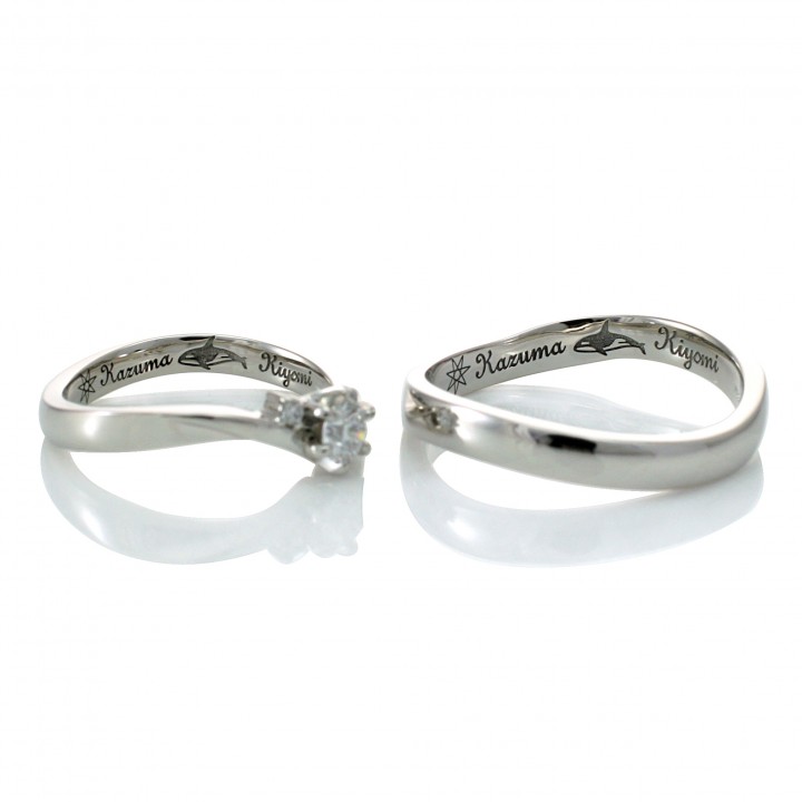 定番にとらわれない、お二人だけの特別な結婚指輪(m9765)