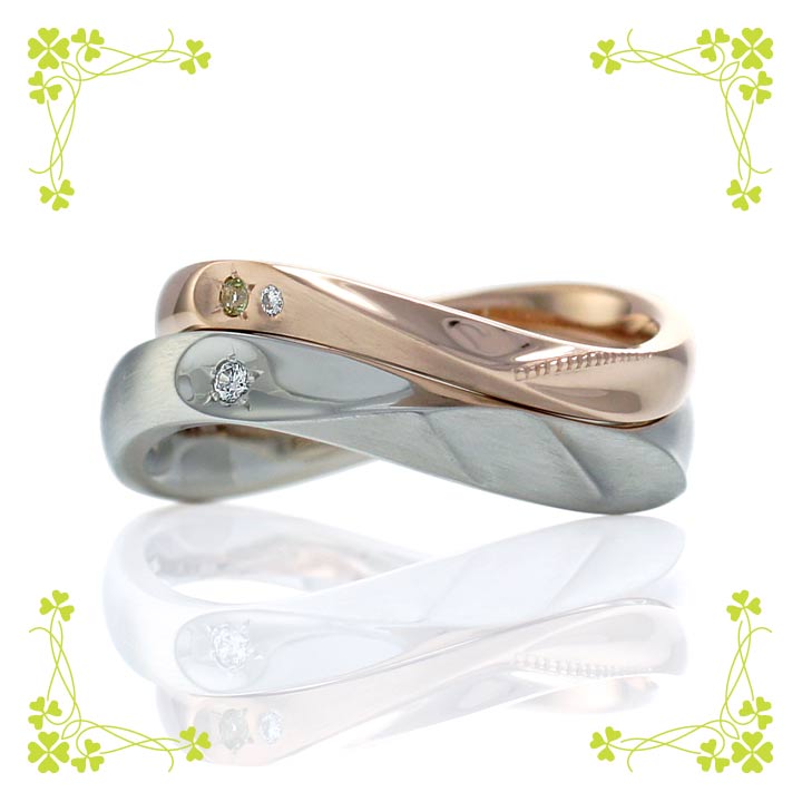 二人のオリジナルならではのこだわりを詰め込んだ結婚指輪（s1181）